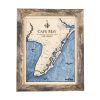 Cape May Wall Art Rustic Pine Accent with Deep Blue Water