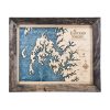 Eastern Shore Wall Art Rustic Pine Accent with Deep Blue Water