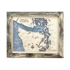 Pacific Northwest Wall Art Rustic Pine with Deep Blue Water