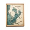 tampa bay wall art 16x20 oak frame and blue green water