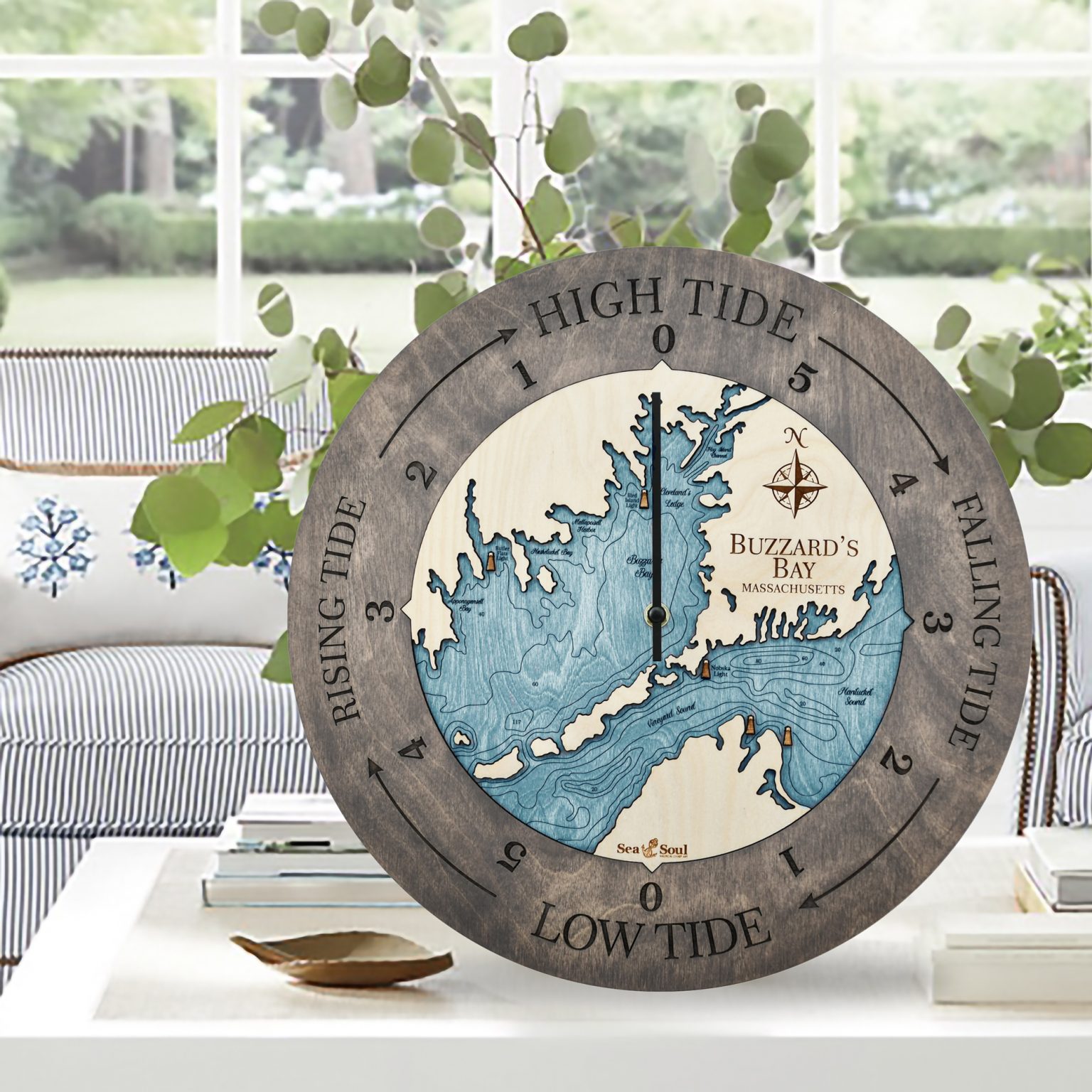 Buzzard Bay Tide Clock Sea and Soul Charts