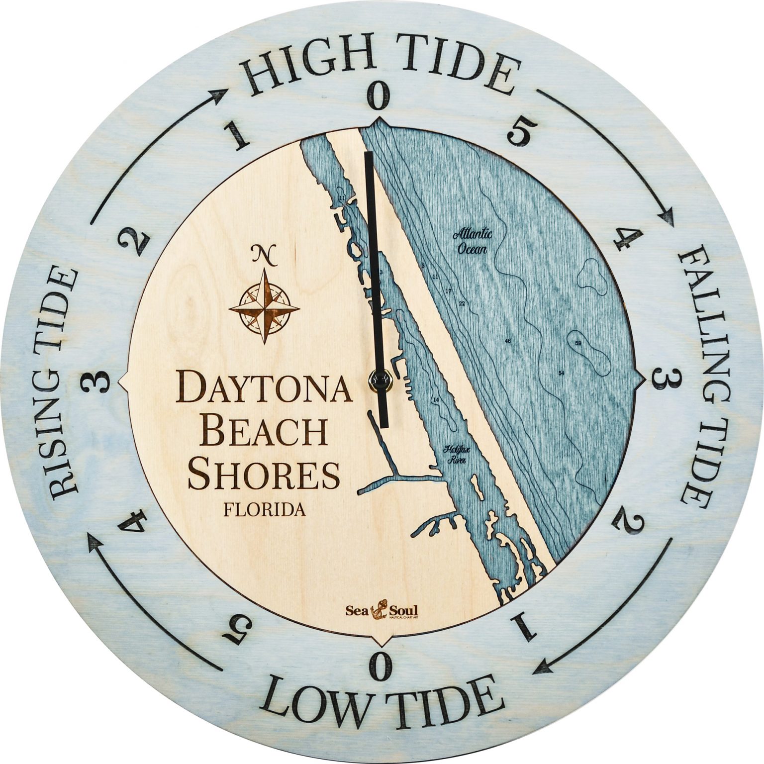 Daytona Beach Tide Clock Sea and Soul Charts