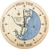 Golden Isles Tide Clock Birch Accent with Deep Blue Water Product Shot
