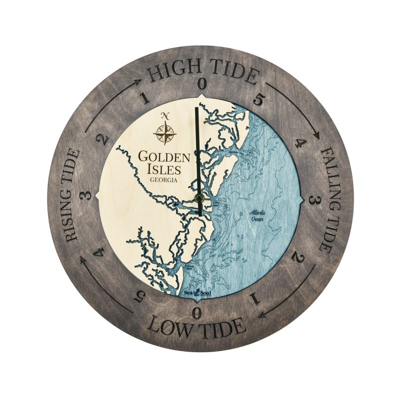 Golden Isles Tide Clock Sea and Soul Charts