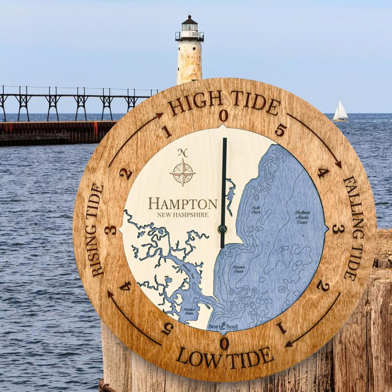 Hampton New Hampshire Tide Clock Sea and Soul Charts