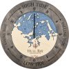 Hull Bay Tide Clock Driftwood Accent with Deep Blue Water Product Shot