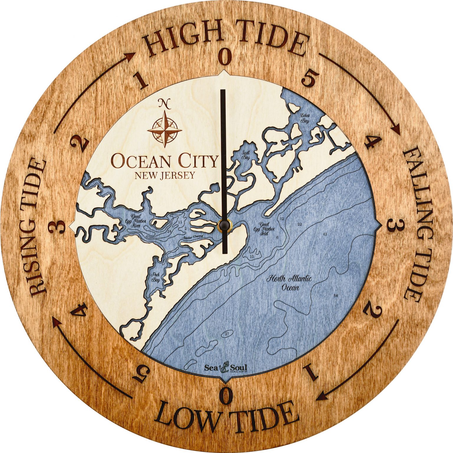 Ocean City Tide Clock Sea and Soul Charts