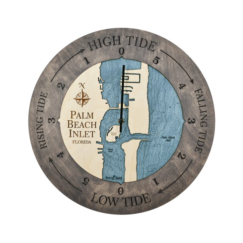 Palm Beach Inlet Tide Clock Sea and Soul Charts