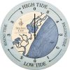 Sea Isle City Tide Clock Bleach Blue Accent with Deep Blue Water Product Shot