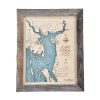 Cape Coral Wall Art 13x16 Rustic Pine Accent with Blue Green Water