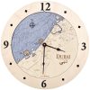 Dubai Nautical Clock Birch Accent with Deep Blue Water Product Shot