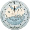 Indian Beach Tide Clock Bleach Blue Accent with Blue Green Water Product Shot