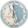 Matanzas Inlet Tide Clock Bleach Blue Accent with Blue Green Water Product Shot