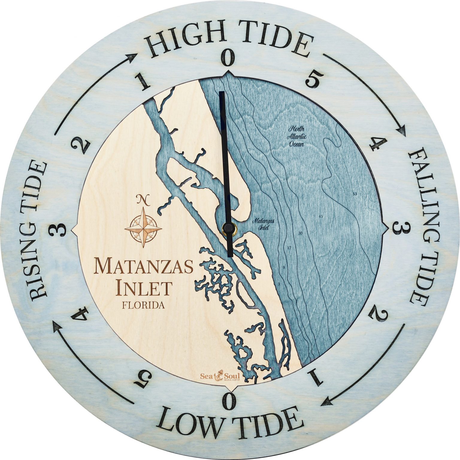 Matanzas Inlet Tide Clock Sea and Soul Charts