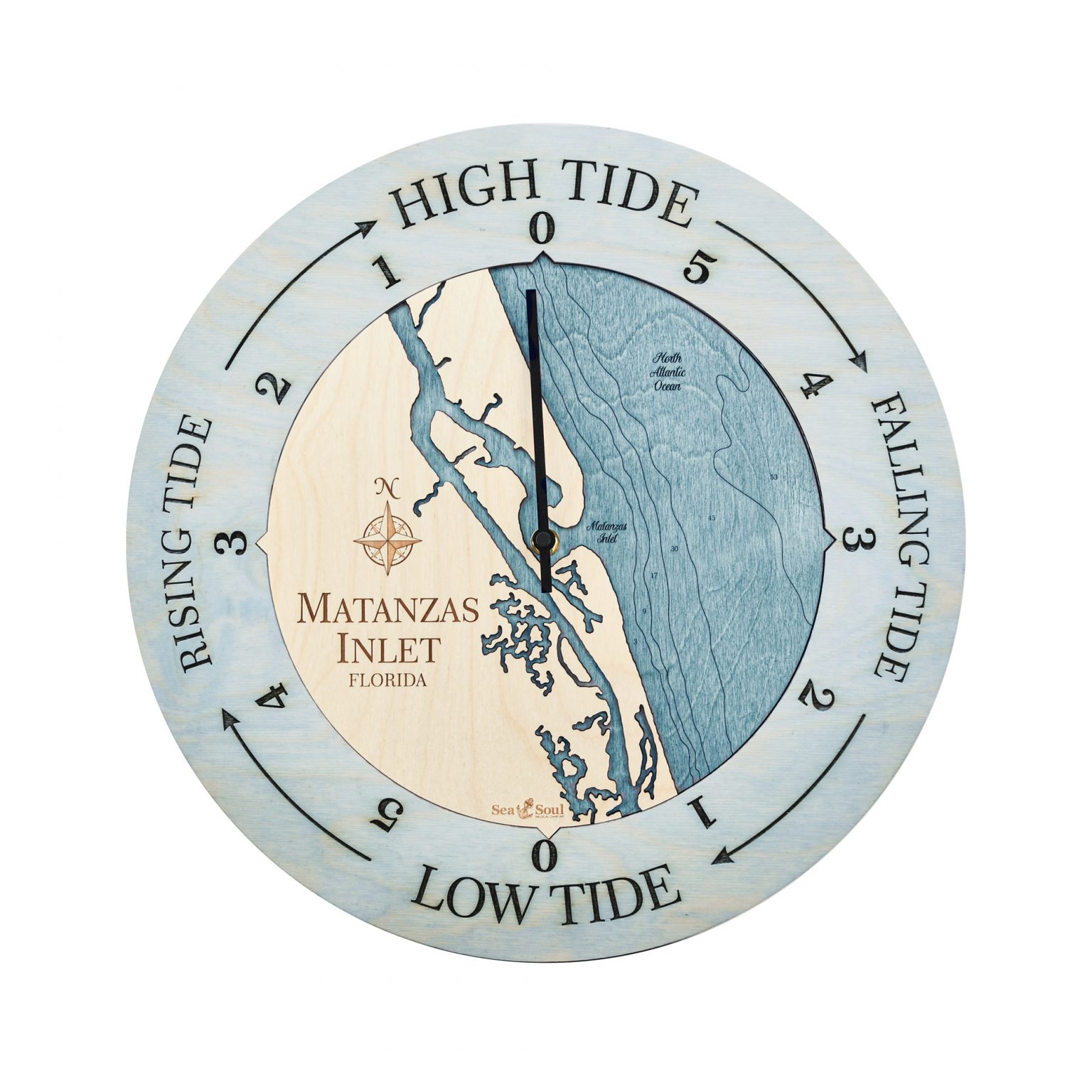 Matanzas Inlet Tide Clock Sea and Soul Charts