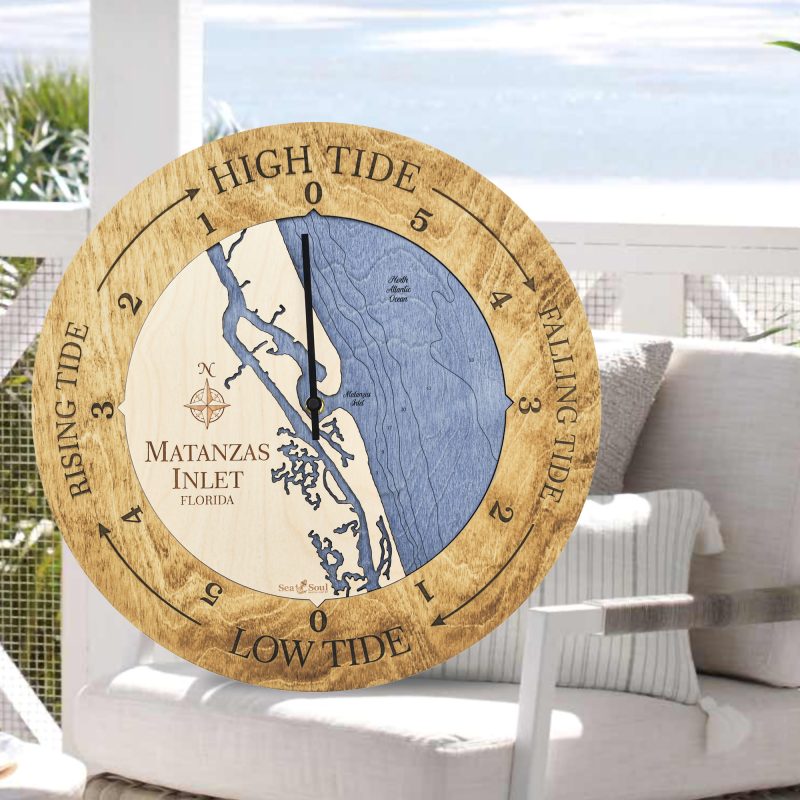 Matanzas Inlet Tide Clock Sea and Soul Charts