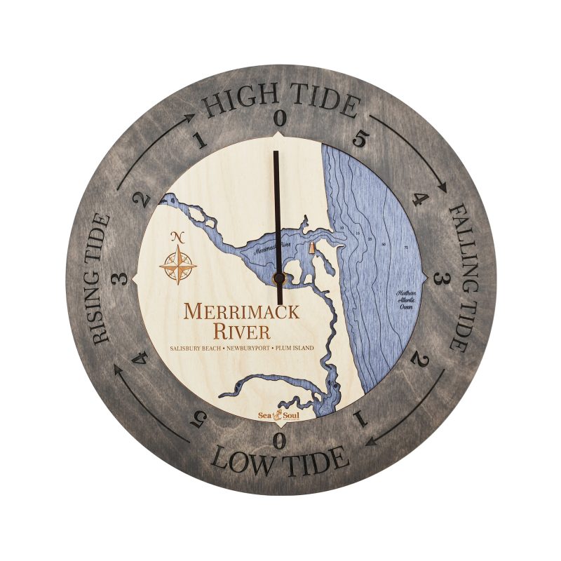 Merrimack River Tide Clock Sea and Soul Charts