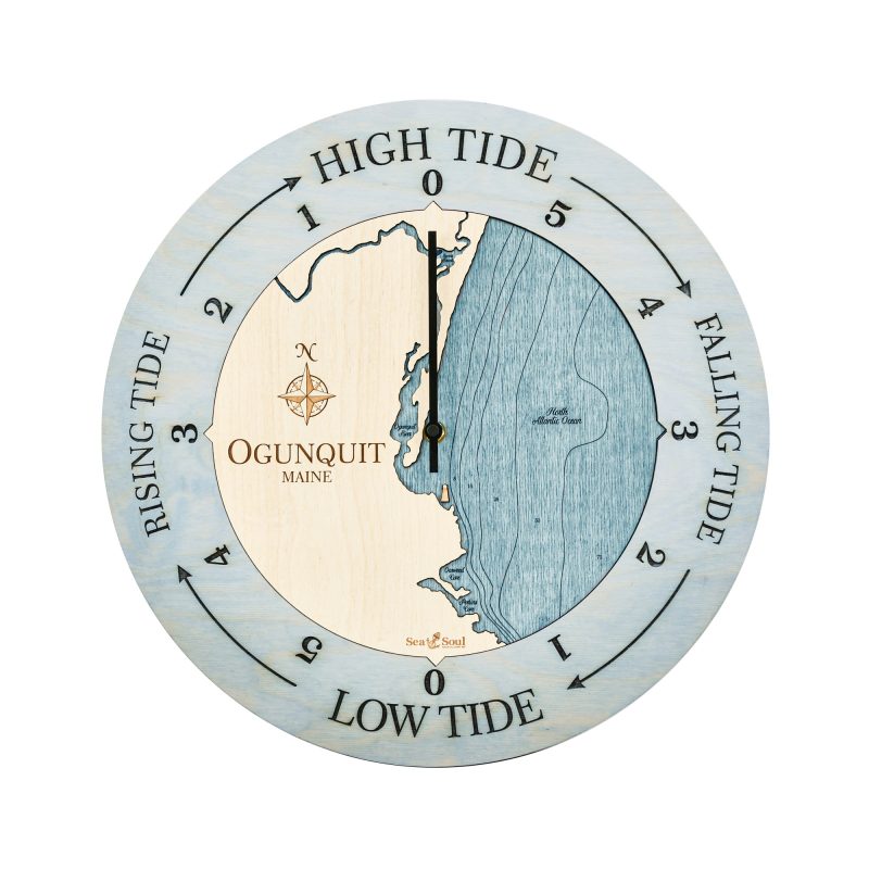 Ogunquit Maine Tide Clock Sea and Soul Charts