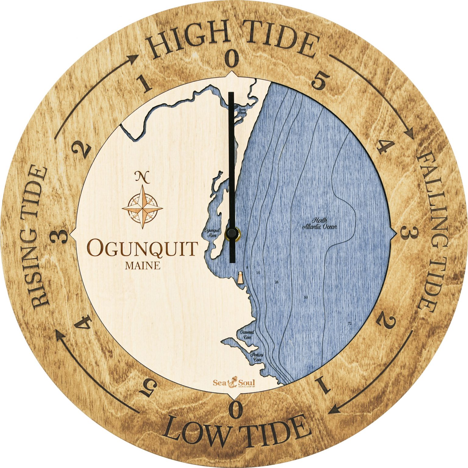 Ogunquit Maine Tide Clock Sea and Soul Charts