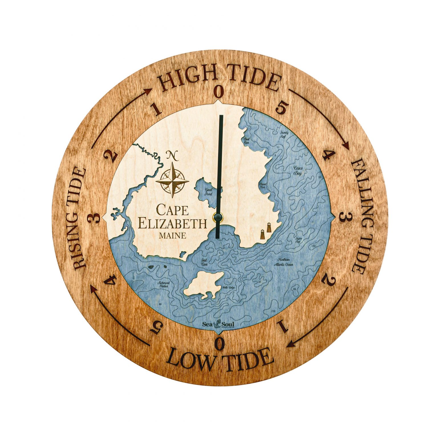 Cape Elizabeth Tide Clock Sea and Soul Charts