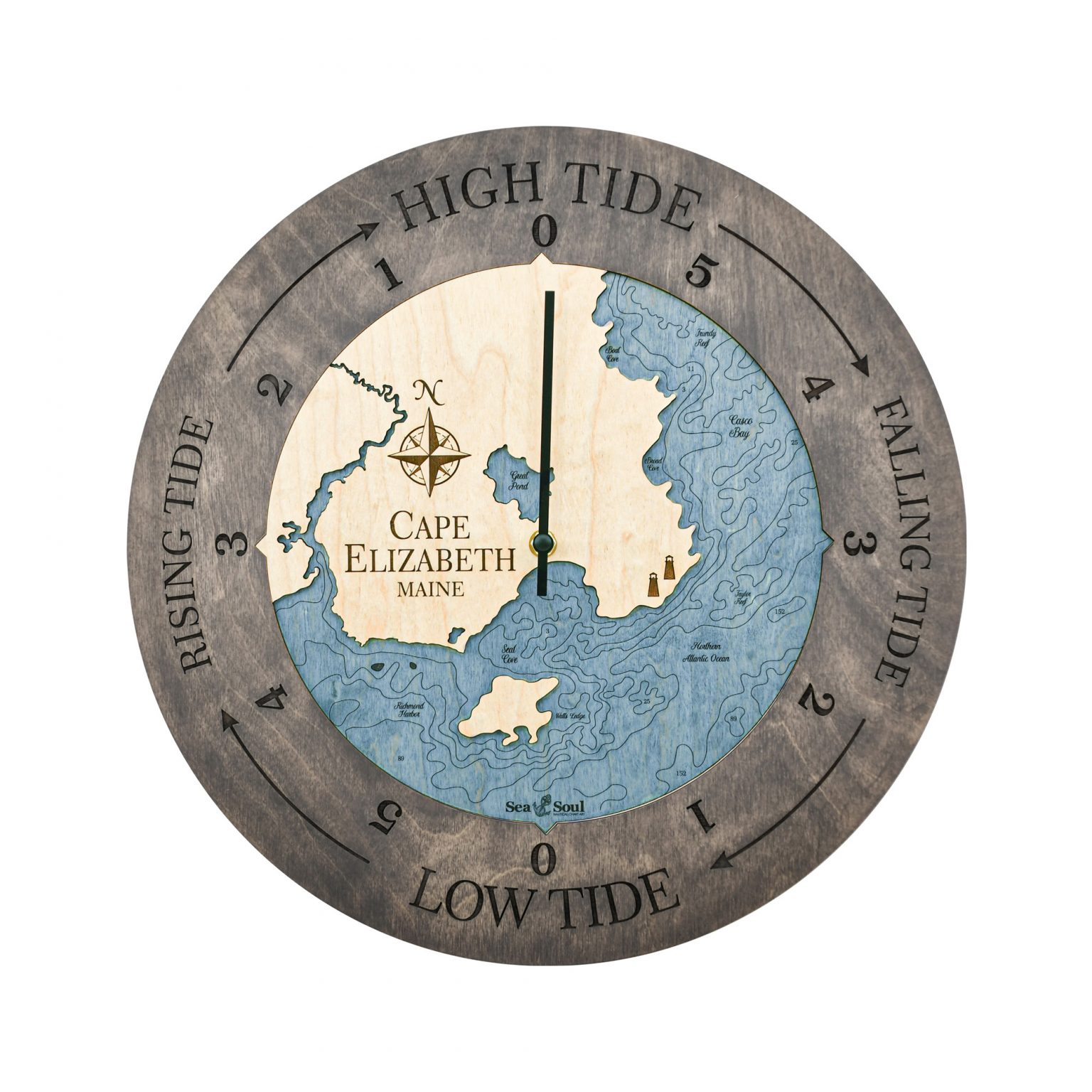 Cape Elizabeth Tide Clock Sea and Soul Charts