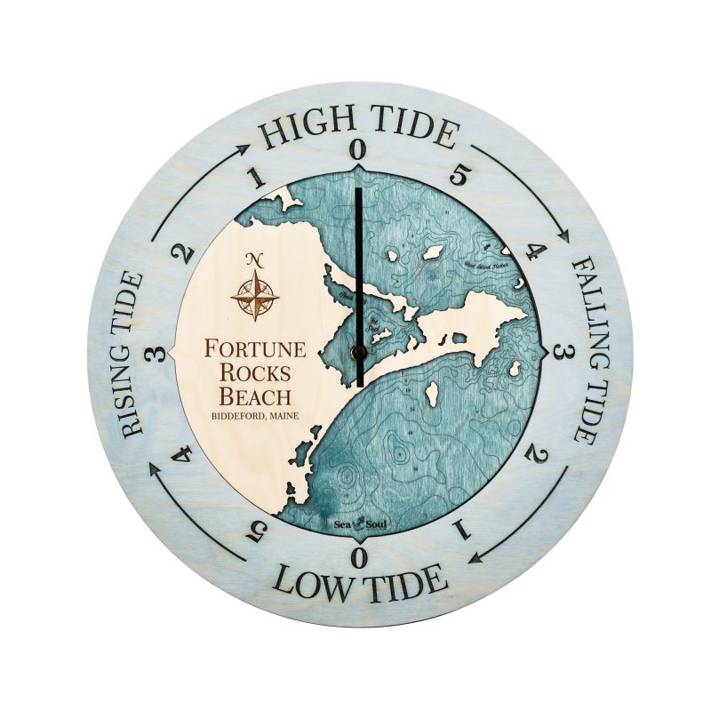 Good Fortune Rocks Fortune Rocks Beach Tide Clock - Sea and Soul Charts