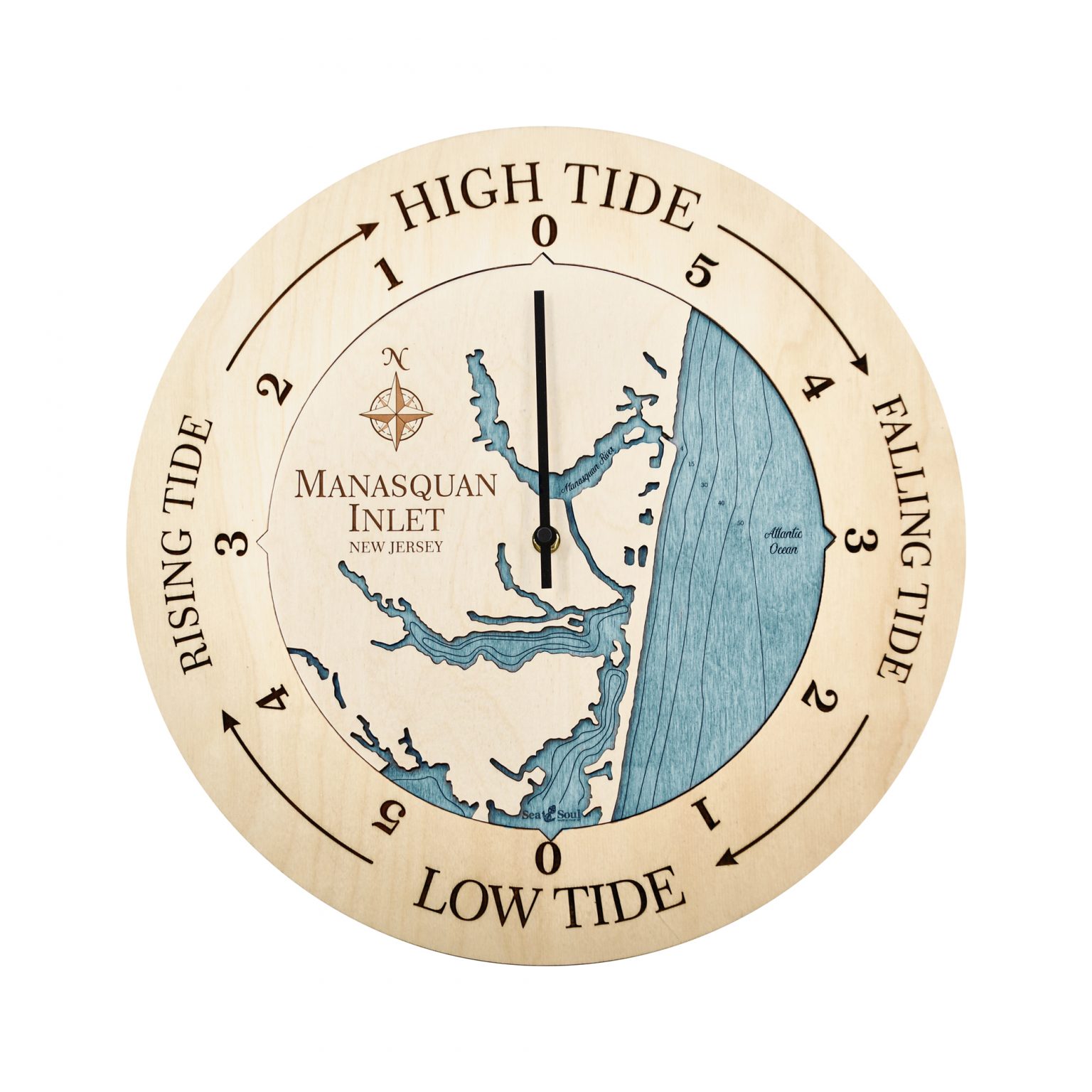 Manasquan Inlet Tide Clock Sea and Soul Charts