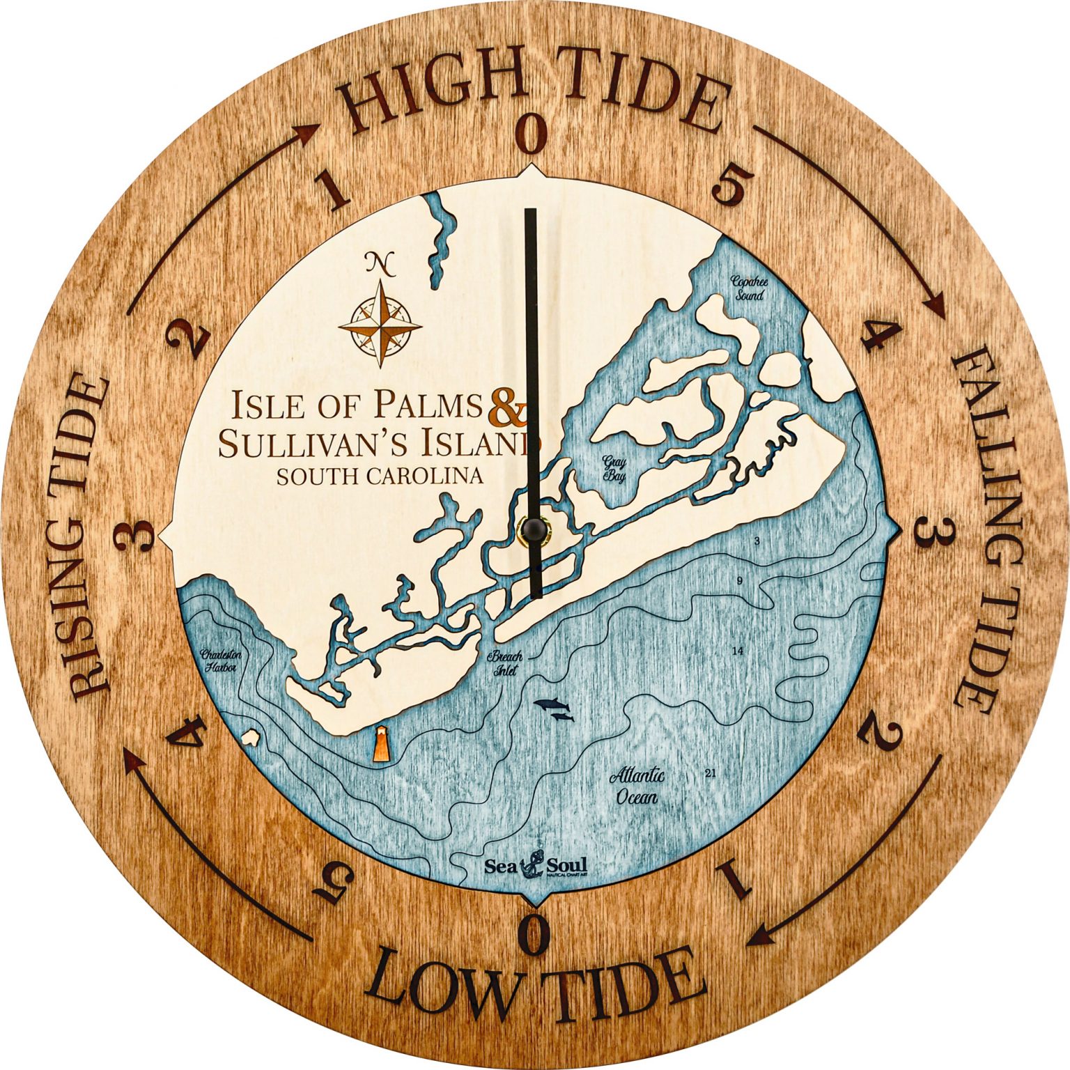 Isle of Palms Tide Clock Sea and Soul Charts