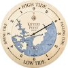 Kittery Point Tide Clock Birch Accent with Deep Blue Water Product Shot