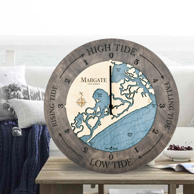 Margate New Jersey Tide Clock Sea and Soul Charts