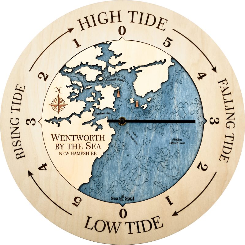 Wentworth New Hampshire Tide Clock Sea and Soul Charts