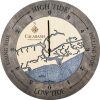 Calabash Tide Clock Driftwood Accent with Deep Blue Water Product Shot