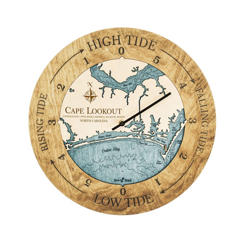 Cape Lookout Tide Clock Sea and Soul Charts