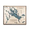 Lake Winnipesaukee Nautical Map Wall Art - Sea and Soul Charts