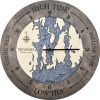Newport Tide Clock Driftwood Accent with Deep Blue Water Product Shot
