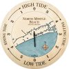 North Myrtle Beach Tide Clock Birch Accent with Blue Green Water Product Shot
