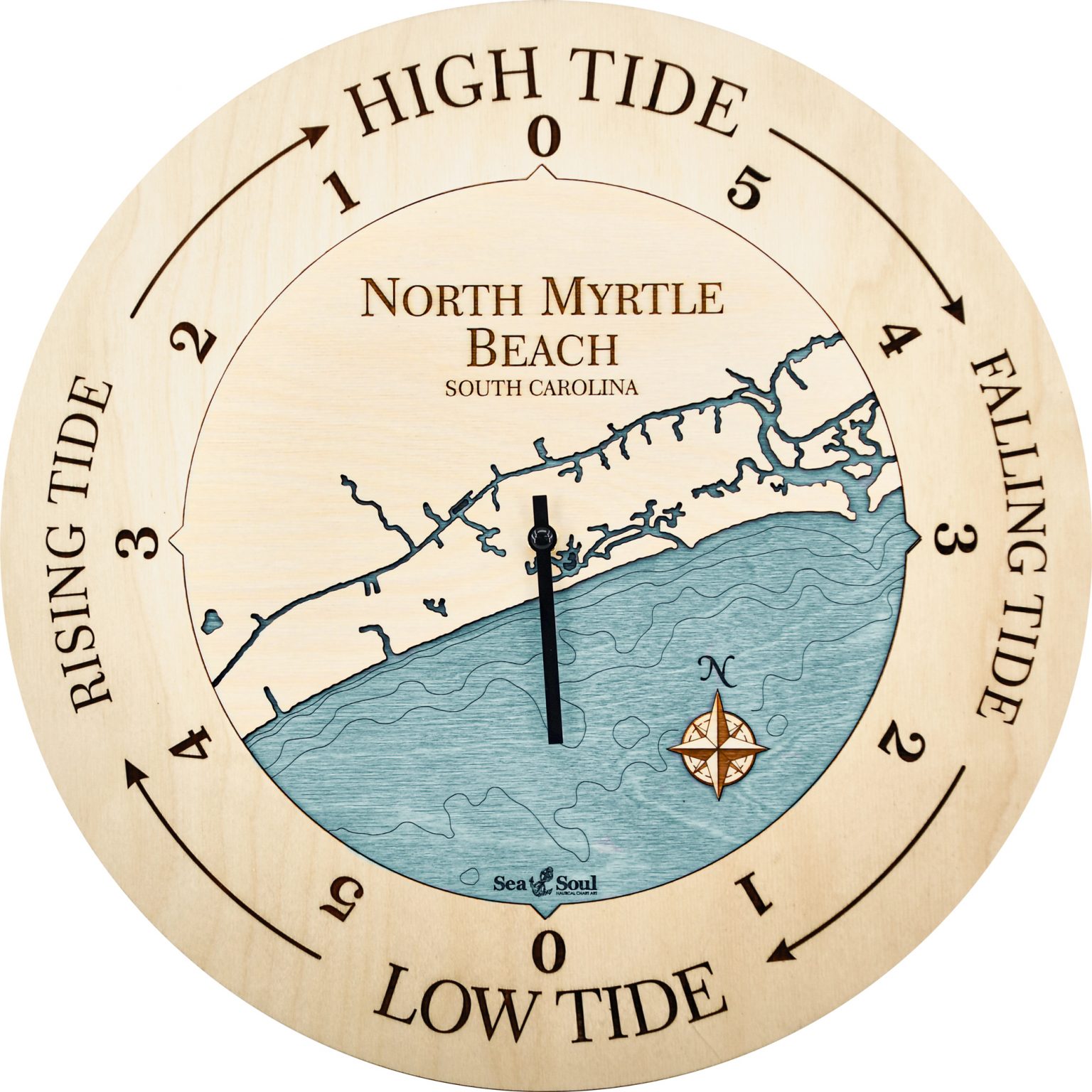 North Myrtle Beach Tide Clock Sea and Soul Charts