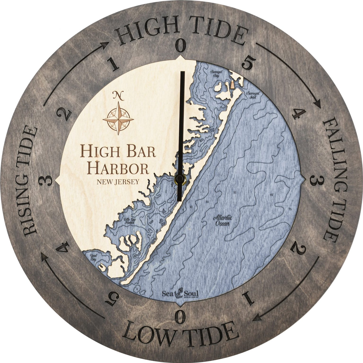 High Bar Harbor Tide Clock Sea and Soul Charts