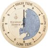 Rockport Harbor Tide Clock Birch Accent with Deep Blue Water Product Shot