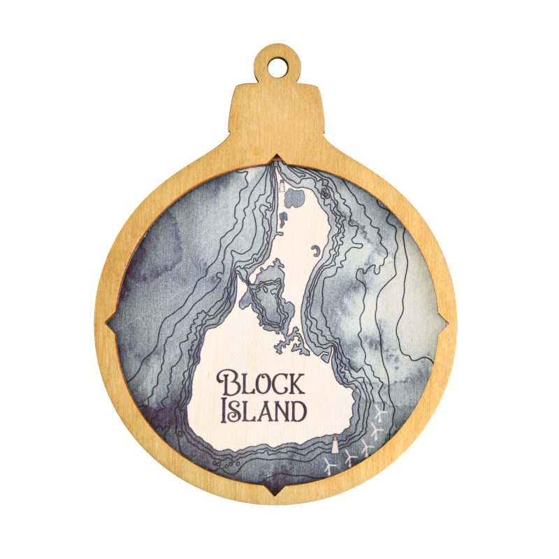 Block Island Christmas Ornament Sea and Soul Charts