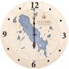 Gull Lake Nautical Clock Birch Accent with Deep Blue Water Product Shot