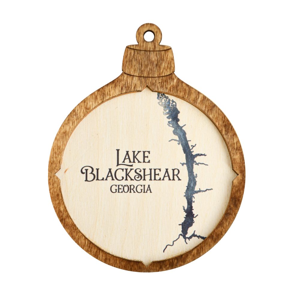 Lake Blackshear Christmas Ornament Americana Accent with Deep Blue Water