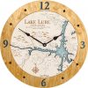 Lake Lure Nautical Clock Honey Accent with Blue Green Water Product Shot