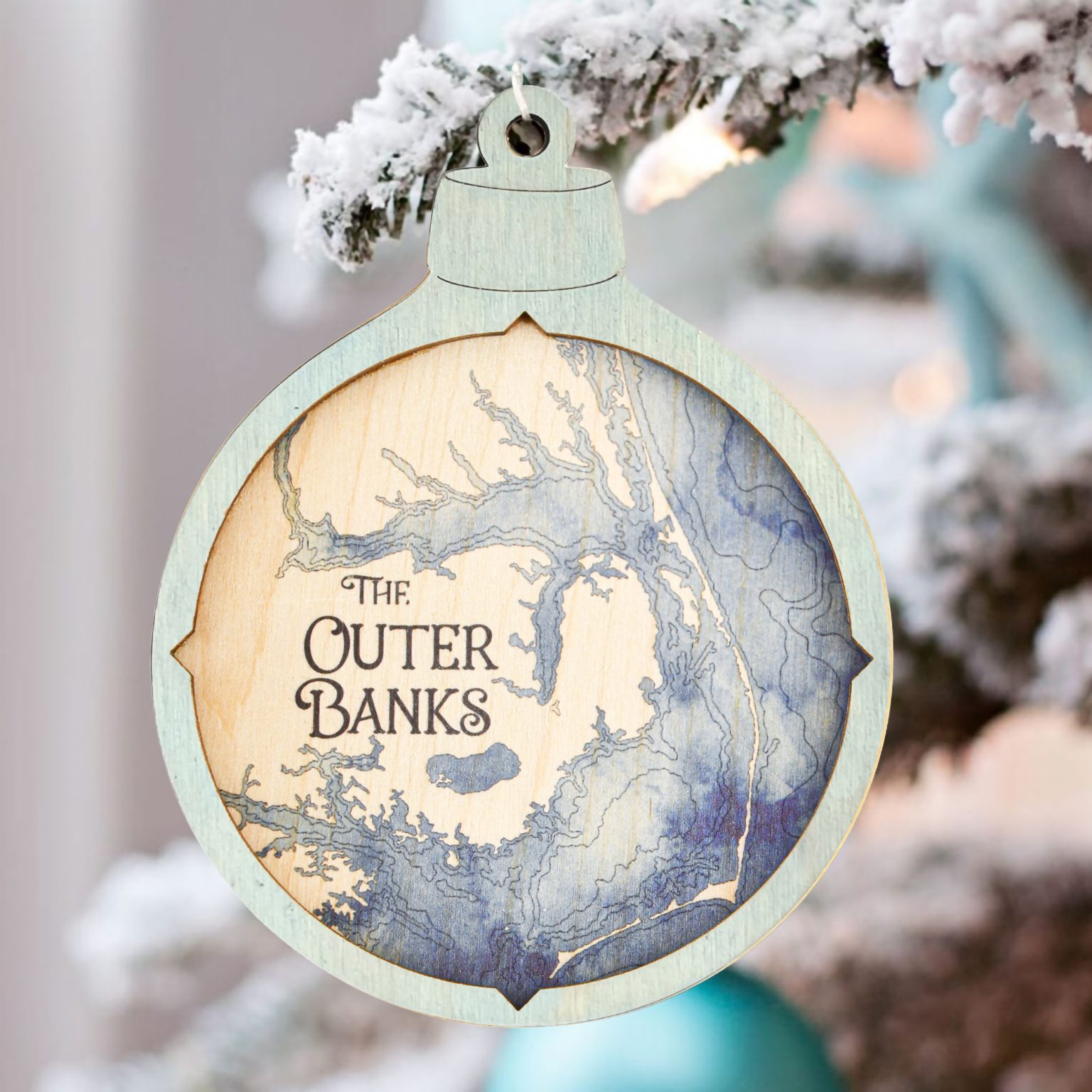 Outer Banks Christmas Ornament Sea and Soul Charts