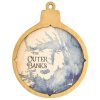 Outer Banks Christmas Ornament Honey Accent with Deep Blue Water Product Shot