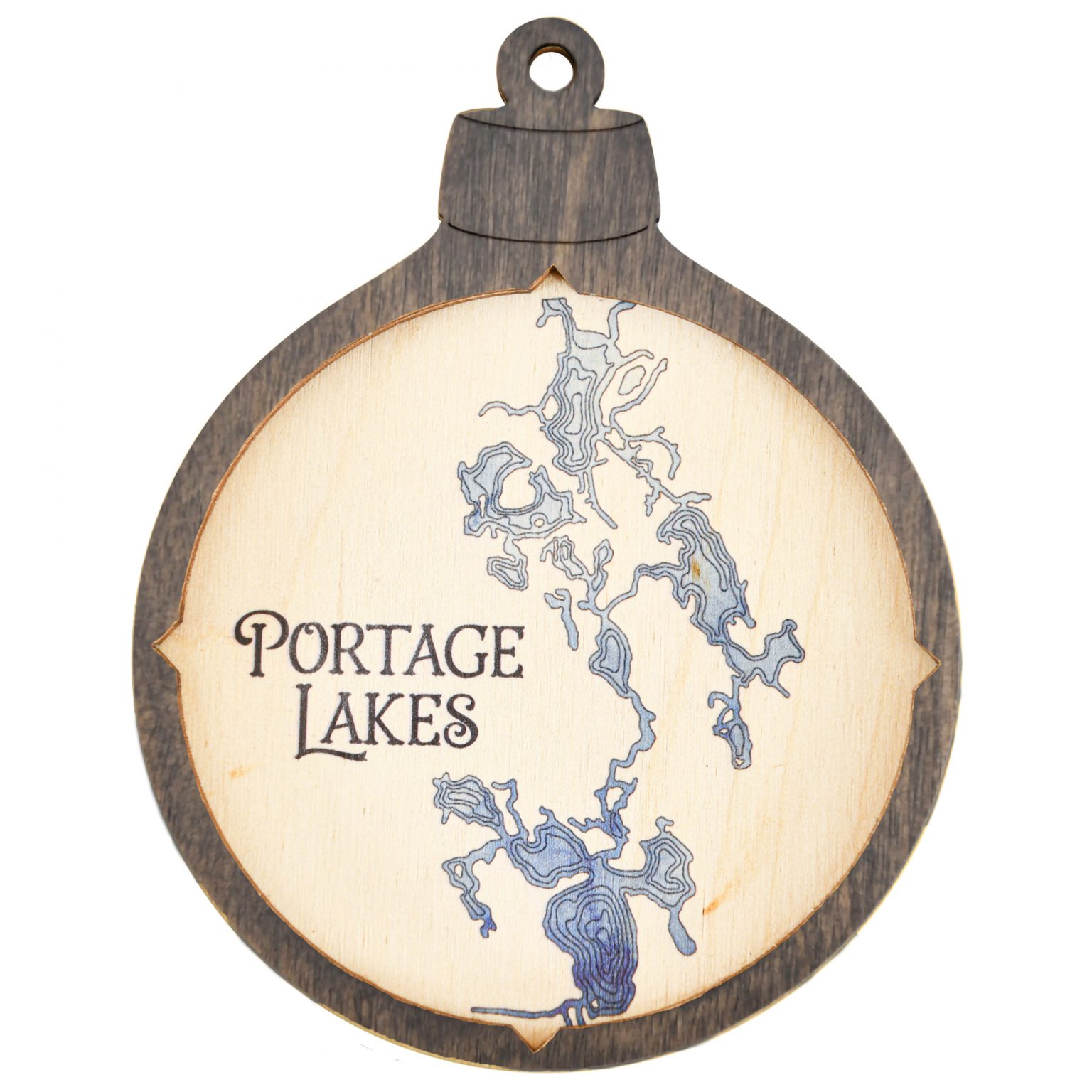 Portage Lakes Christmas Ornament Sea and Soul Charts