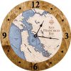 San Francisco Nautical Clock Americana Accent with Deep Blue Water Product Shot