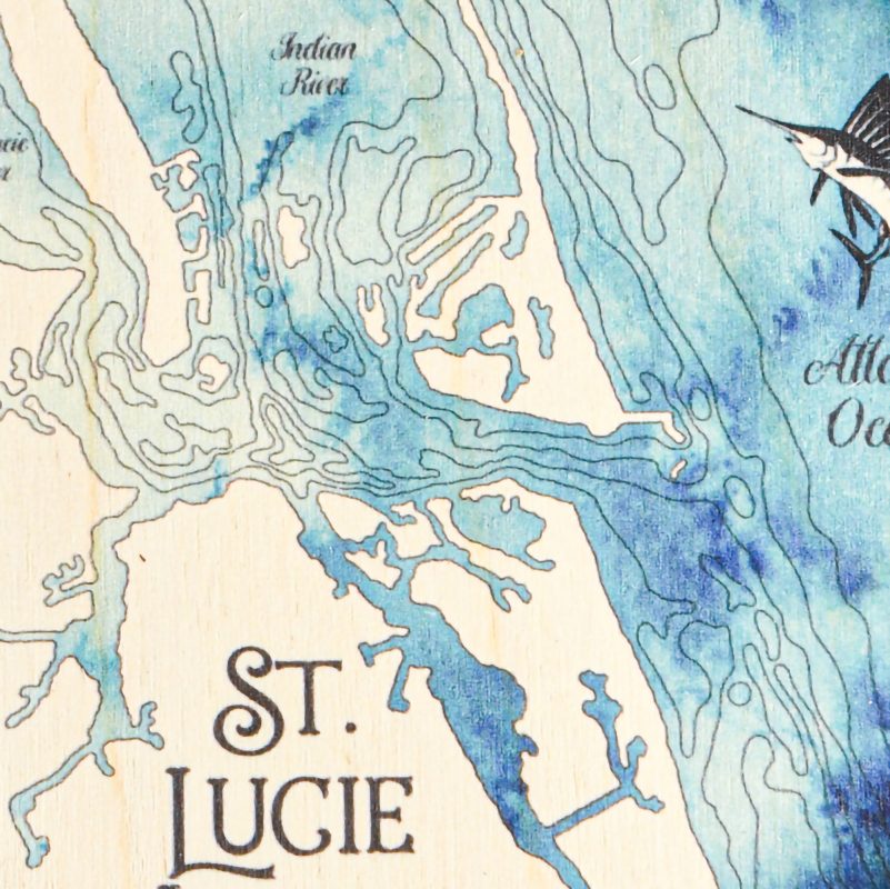 St Lucie Inlet Christmas Ornament Sea and Soul Charts