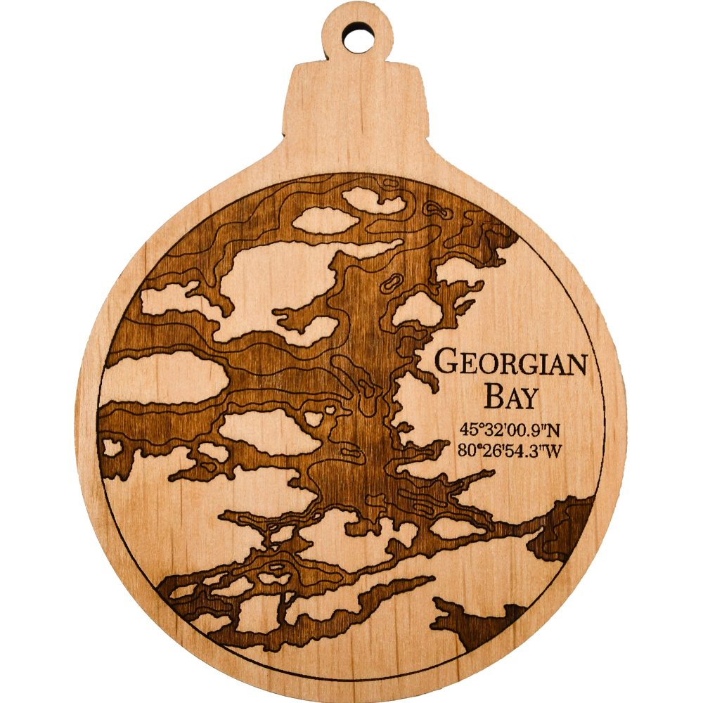 Georgian Bay Engraved Nautical Ornament
