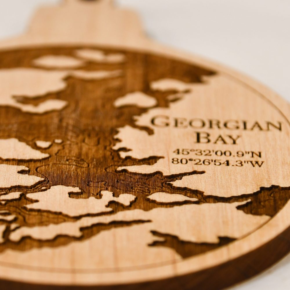 Georgian Bay Engraved Nautical Ornament Detail Shot 1